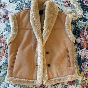 7 for all mankind faux fur vest